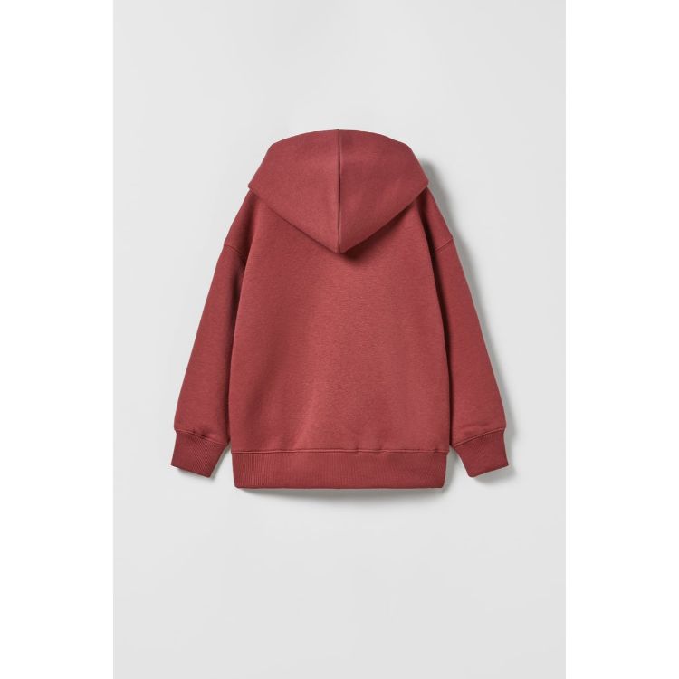 ZR Boys Basic Fleece Hoodie Maroon