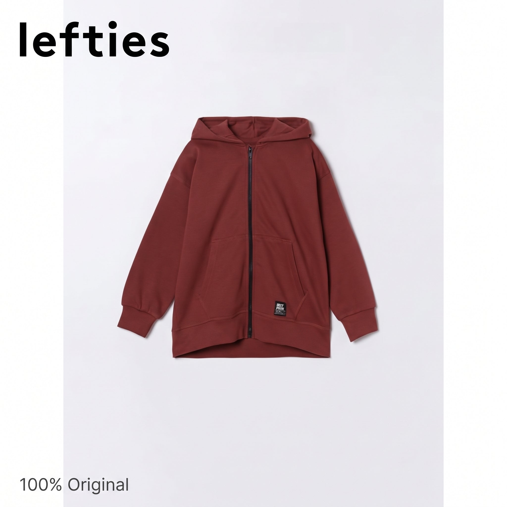 Lfties Plush jacket with hood Burgundy