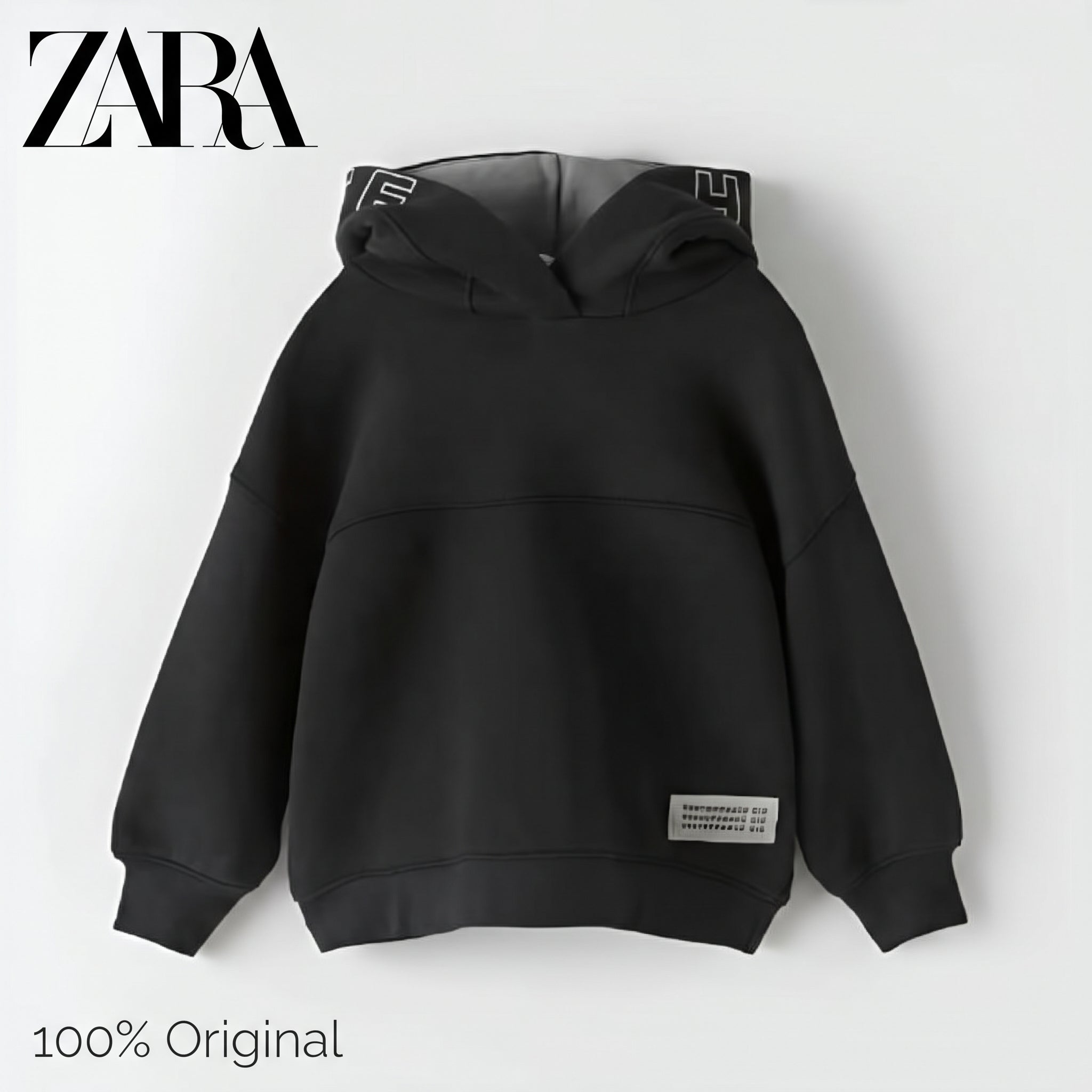 ZR Black Pullover Hoodie