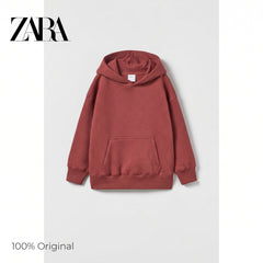 ZR Boys Basic Fleece Hoodie Maroon