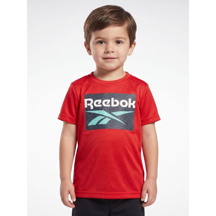 RBK Kids Performance Graphic T-Shirt – Red
