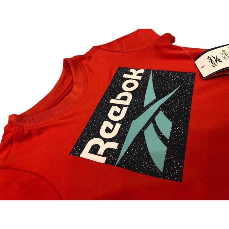 RBK Kids Performance Graphic T-Shirt – Red