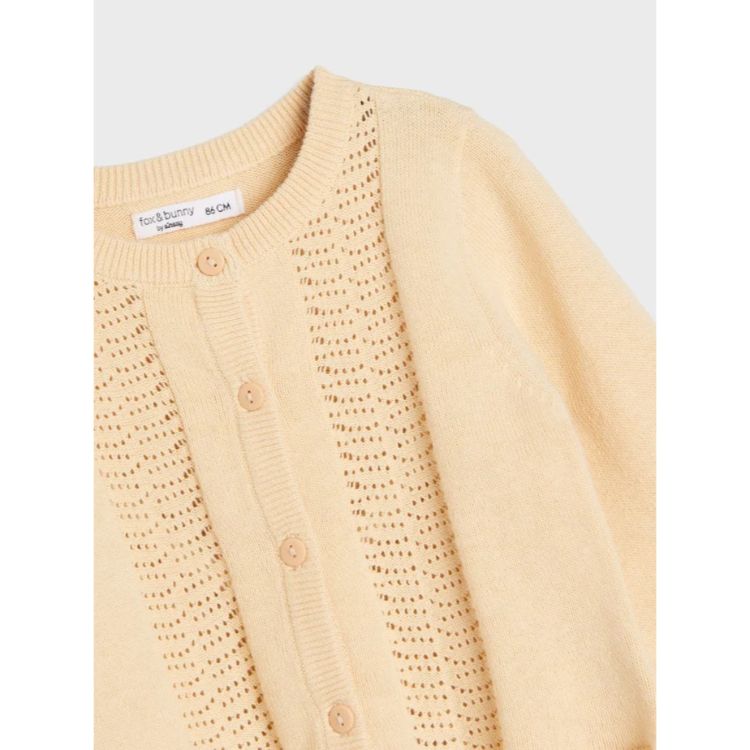 Fx & Bny Yellow Knitted Cardigan For Girls